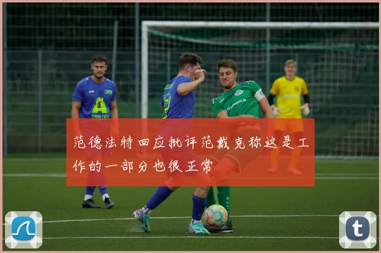 范德法特回应批评范戴克称这是工作的一部分也很正常